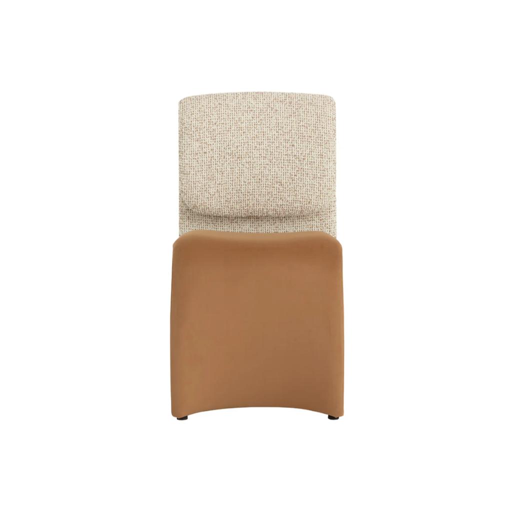 Fabric Armlsss Dining Chair