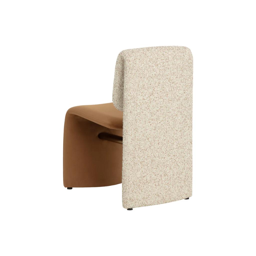 Fabric Armlsss Dining Chair