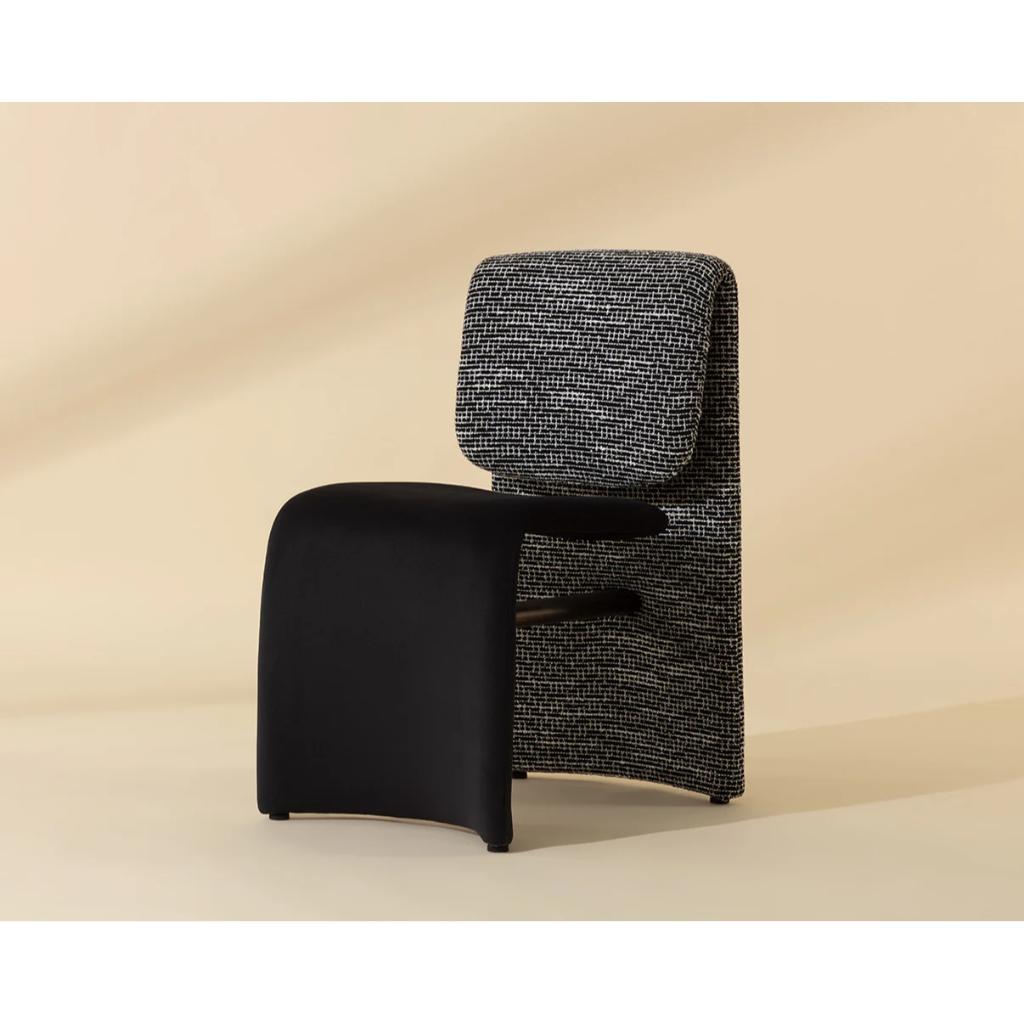 Fabric Armlsss Dining Chair