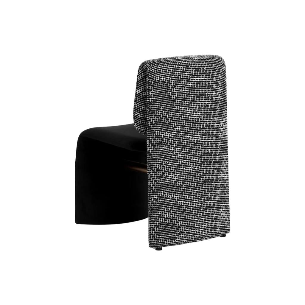 Fabric Armlsss Dining Chair