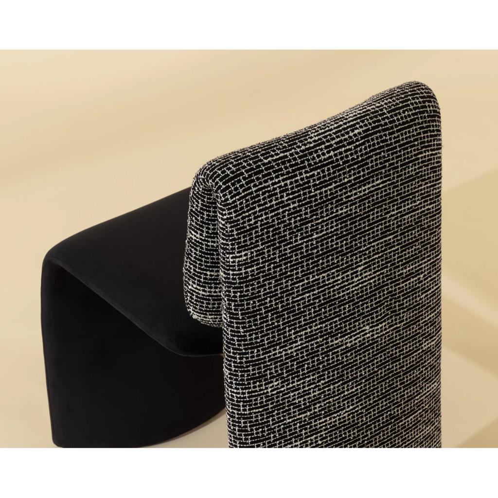 Fabric Armlsss Dining Chair