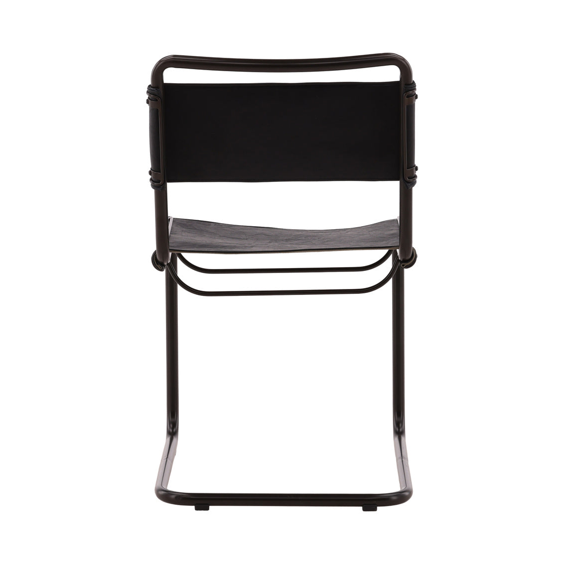 Black Leather Side Chair