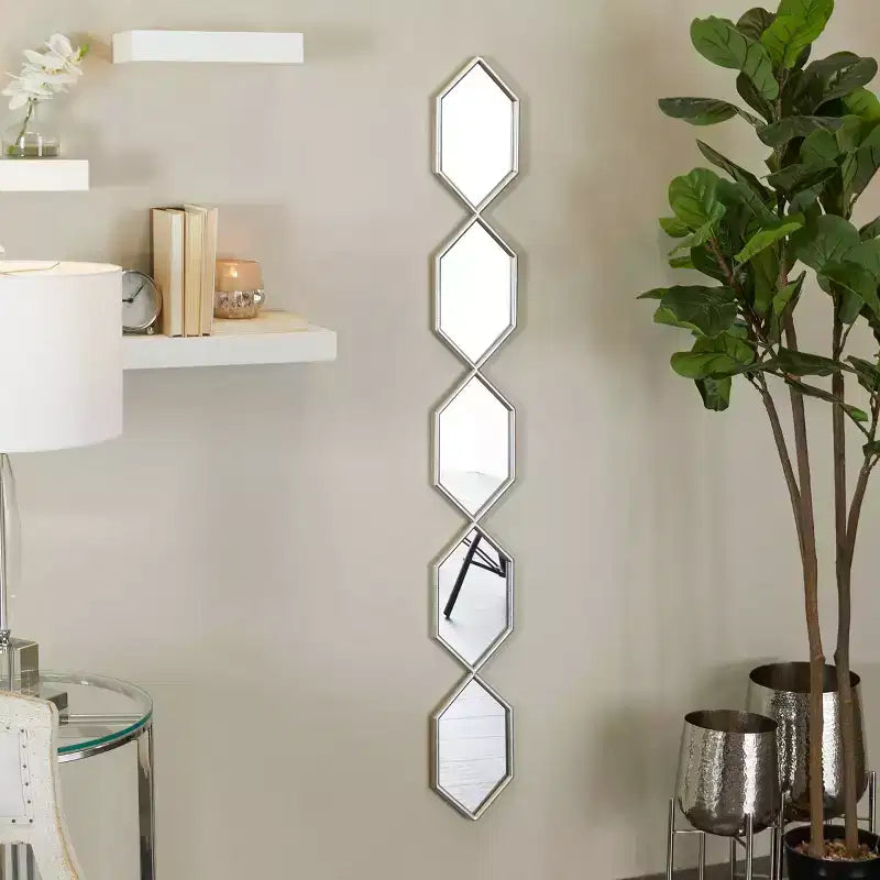 59x7 Metal 5 Wall Mirror with