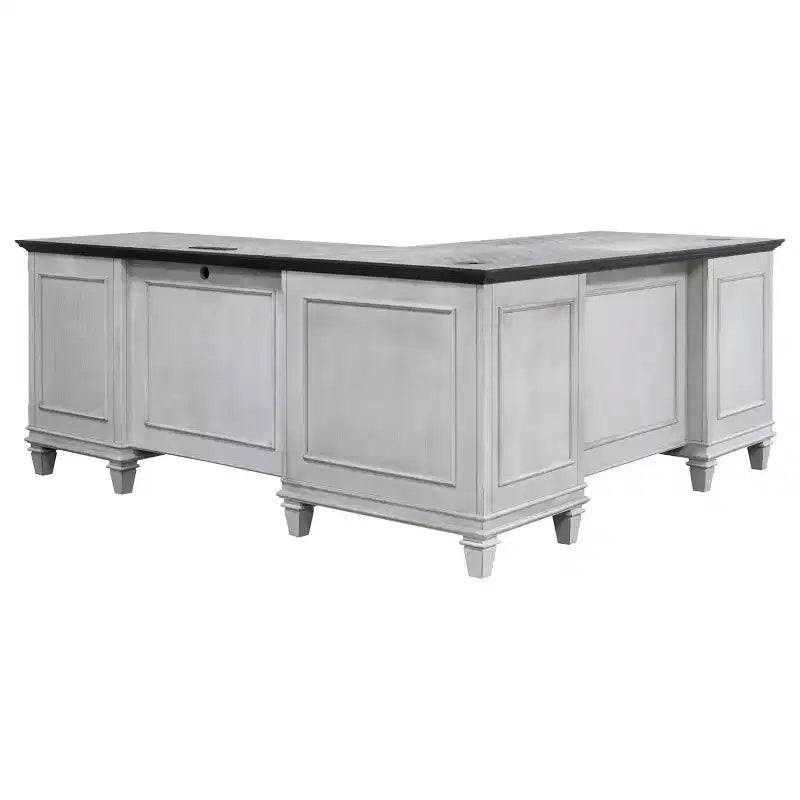 L-Shaped Pedestal Desk