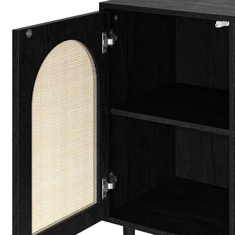 32" Tall 2-Door Accent Cabinet with 2 Adjustable Shelves