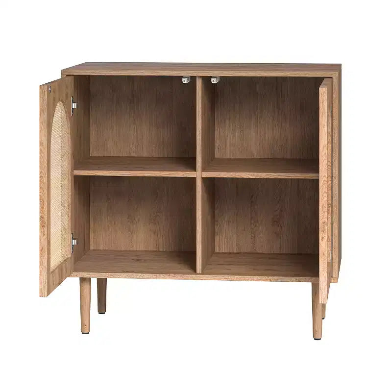 32" Tall 2-Door Accent Cabinet with 2 Adjustable Shelves