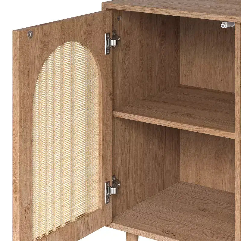 32" Tall 2-Door Accent Cabinet with 2 Adjustable Shelves