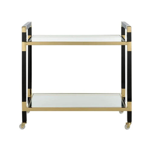 Acrylic Double Glass Top Bar Cart