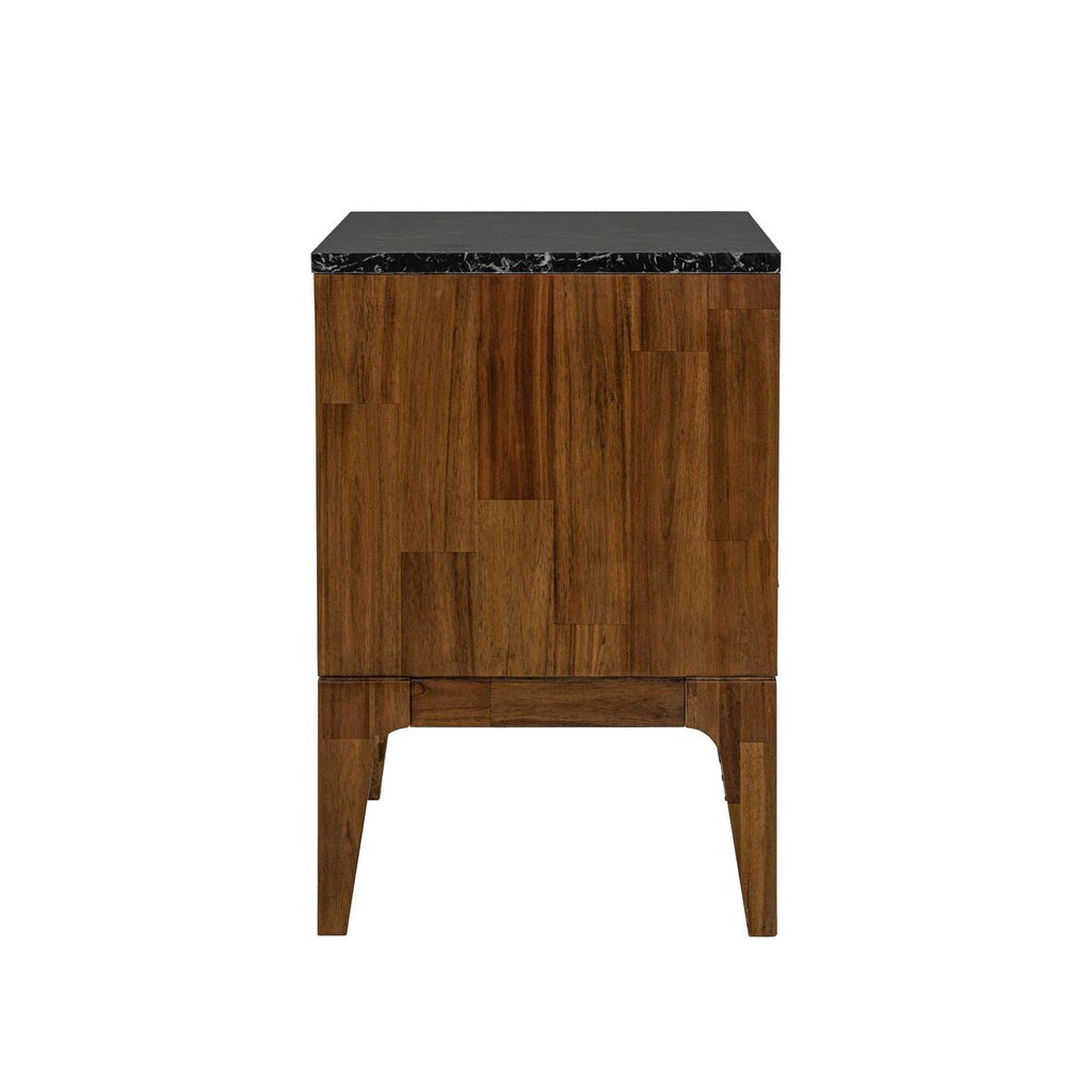 One Drawer Wood Nightstand