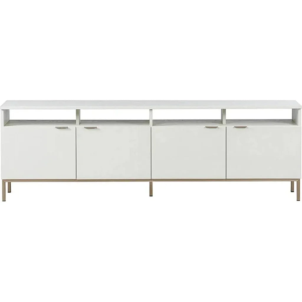 Wooden Iron Media Console TV Stand