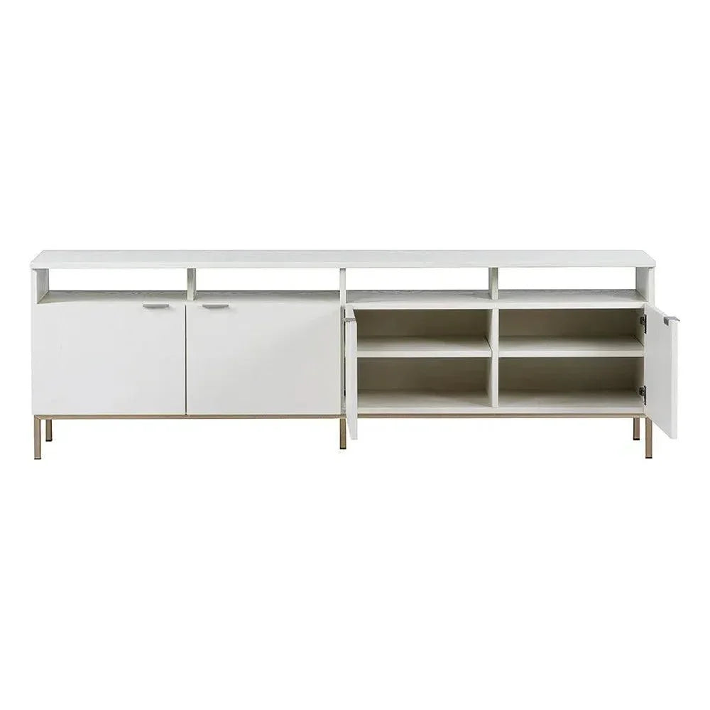 Wooden Iron Media Console TV Stand