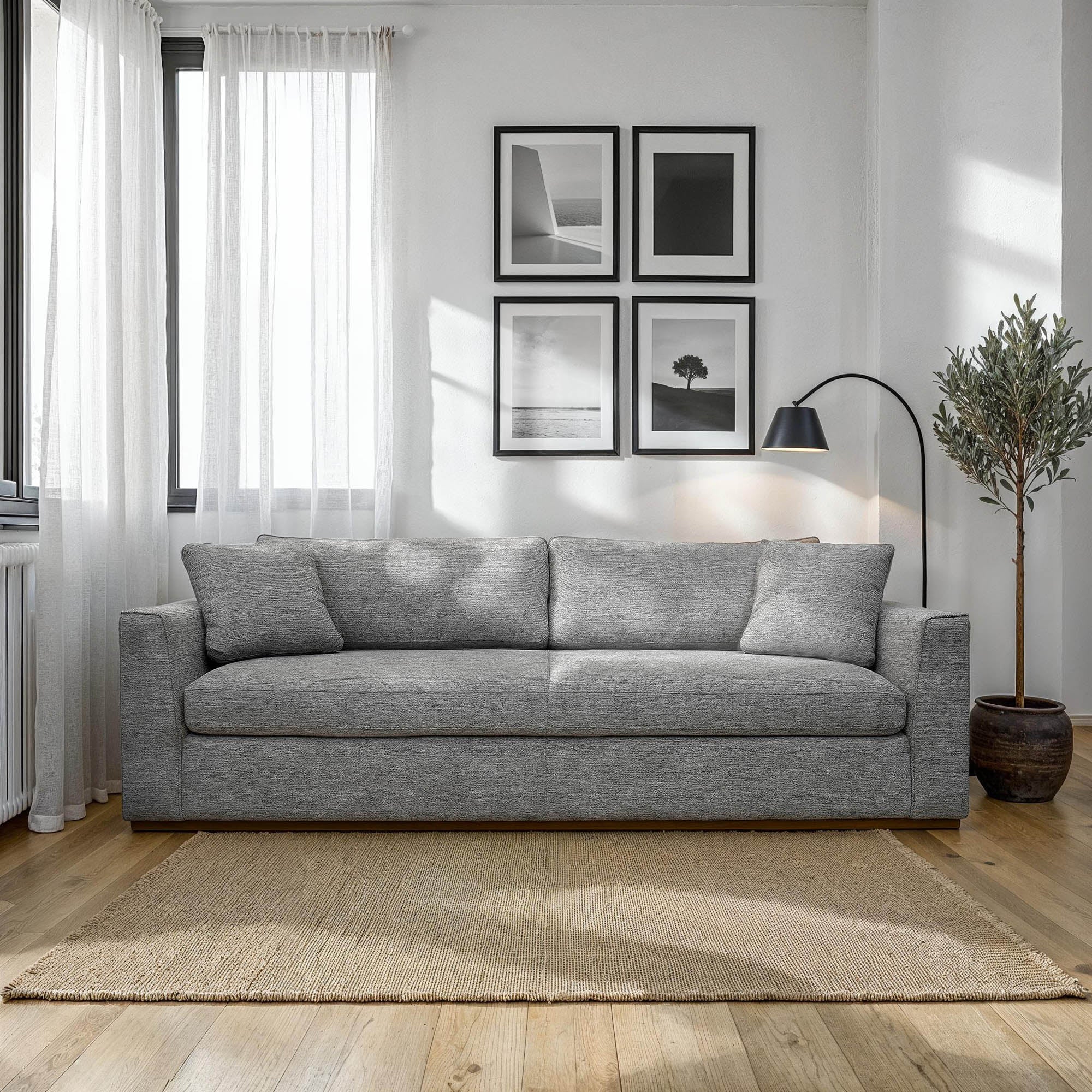 Grey Fabric Sofa