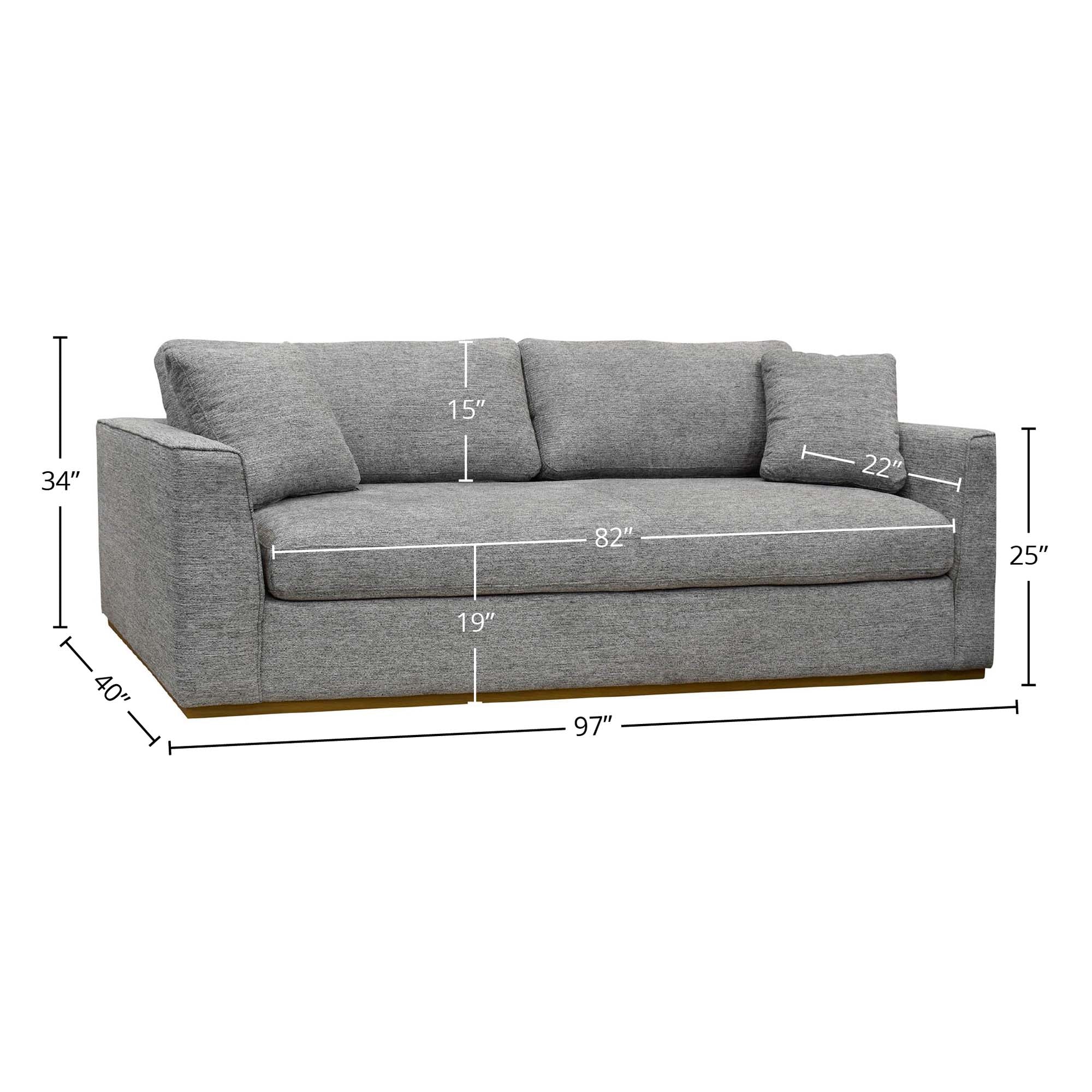 Grey Fabric Sofa