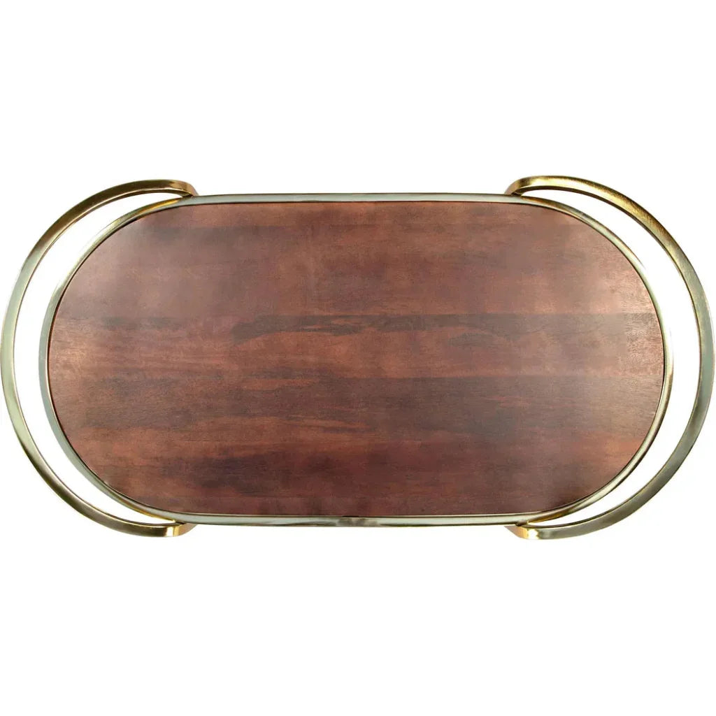 Golden Marble Modern Bar Cart
