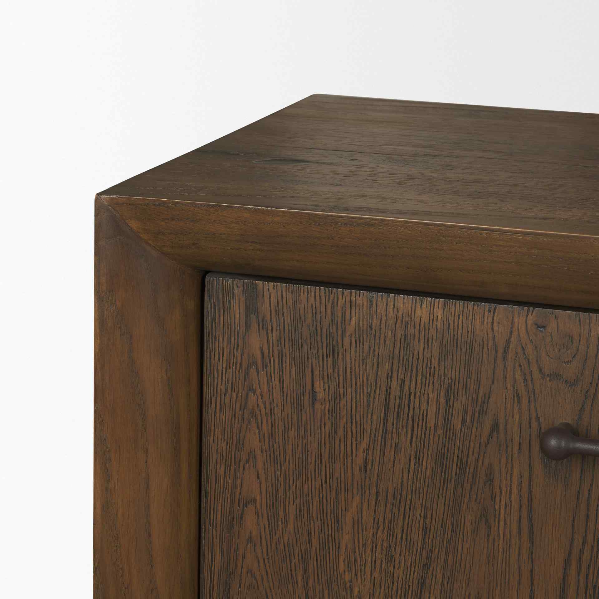 Four Doors Wooden Media Console