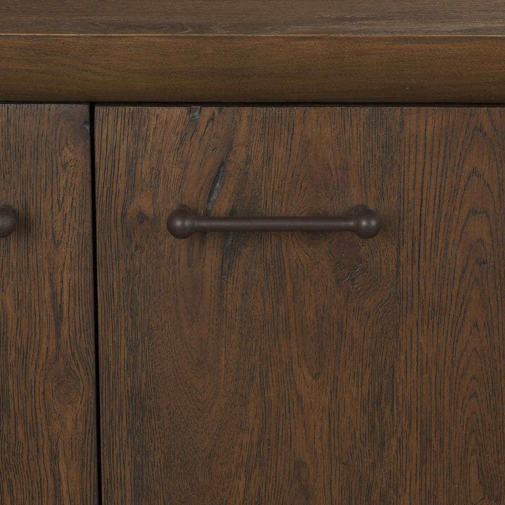 Four Doors Wooden Media Console