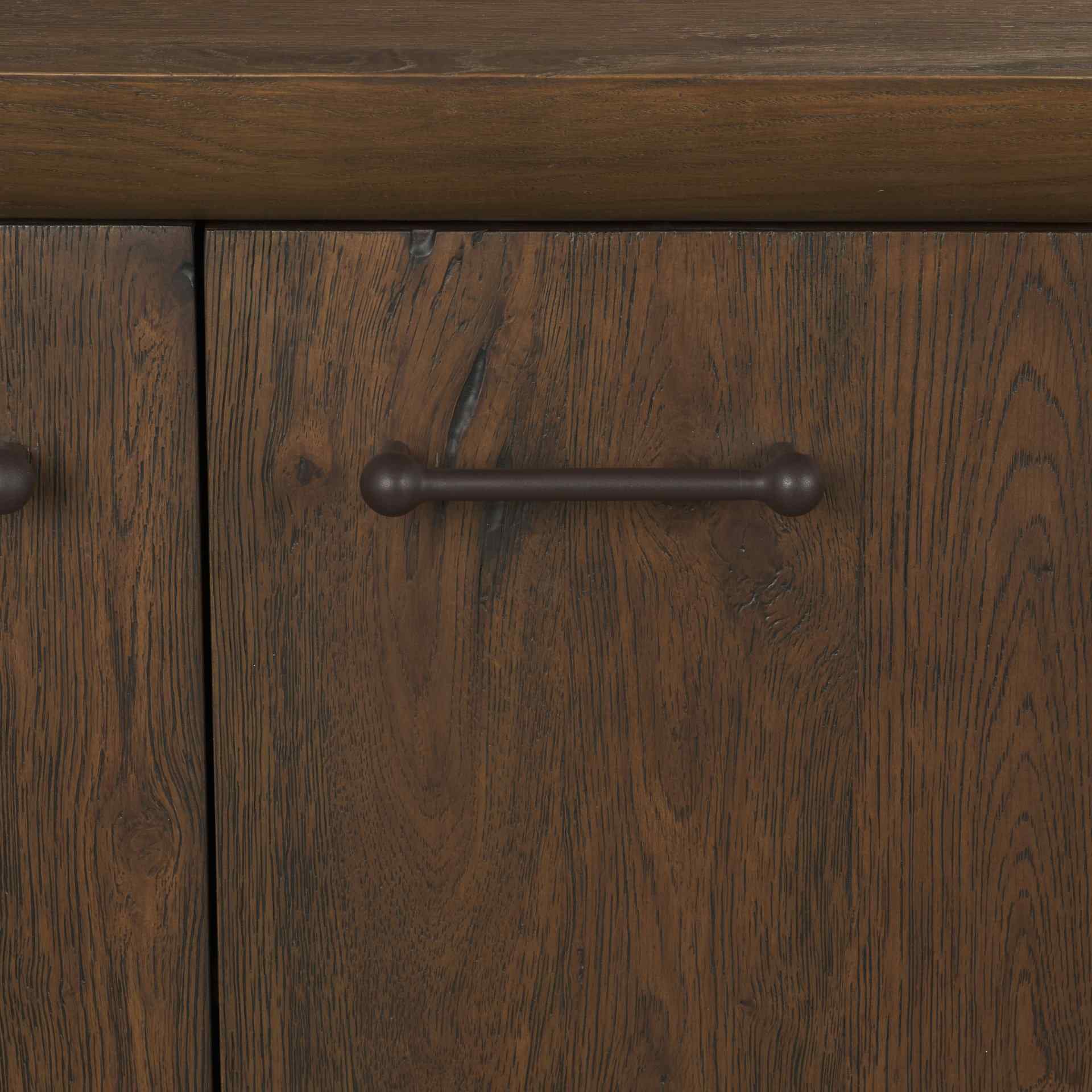 Four Doors Wooden Media Console