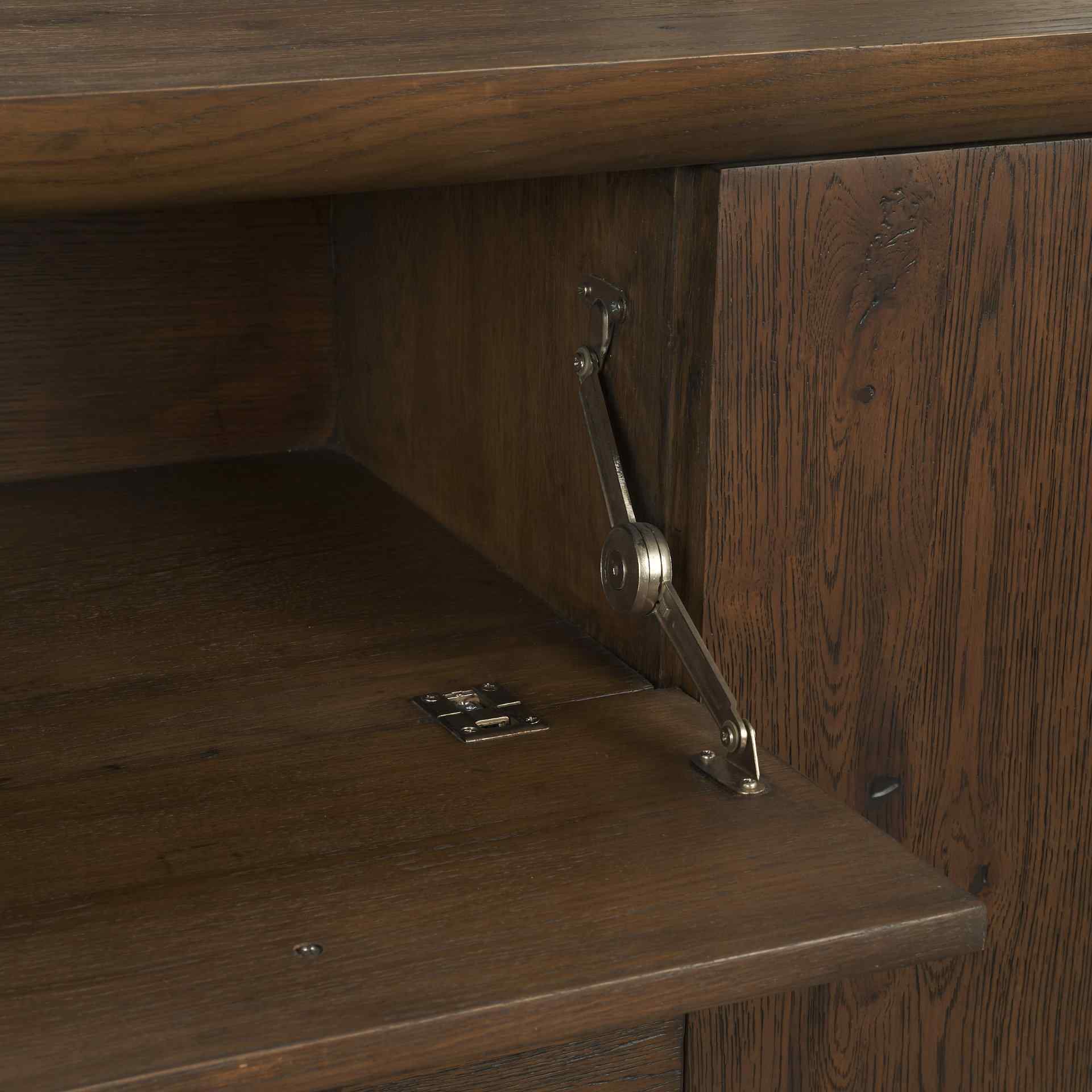 Four Doors Wooden Media Console