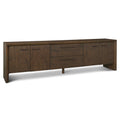 Four Doors Wooden Media Console