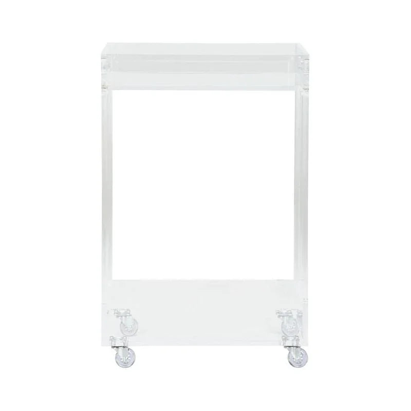 Acrylic Made Clear Bar Cart