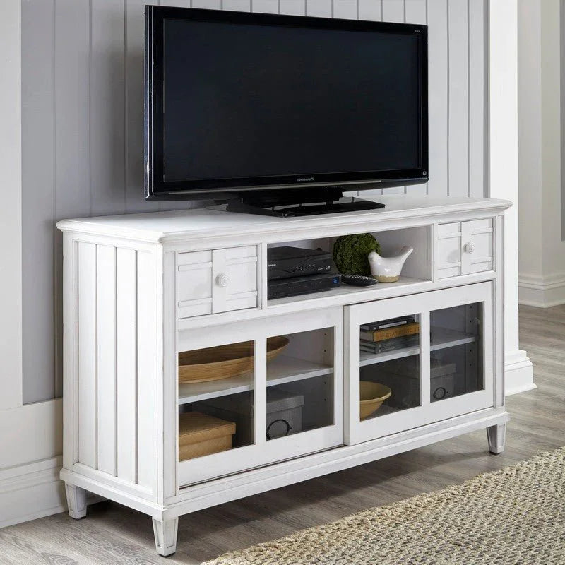 Wooden White Entertainment Console