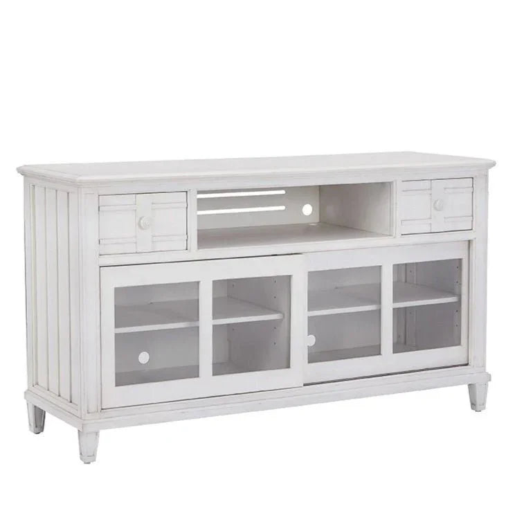 Wooden White Entertainment Console