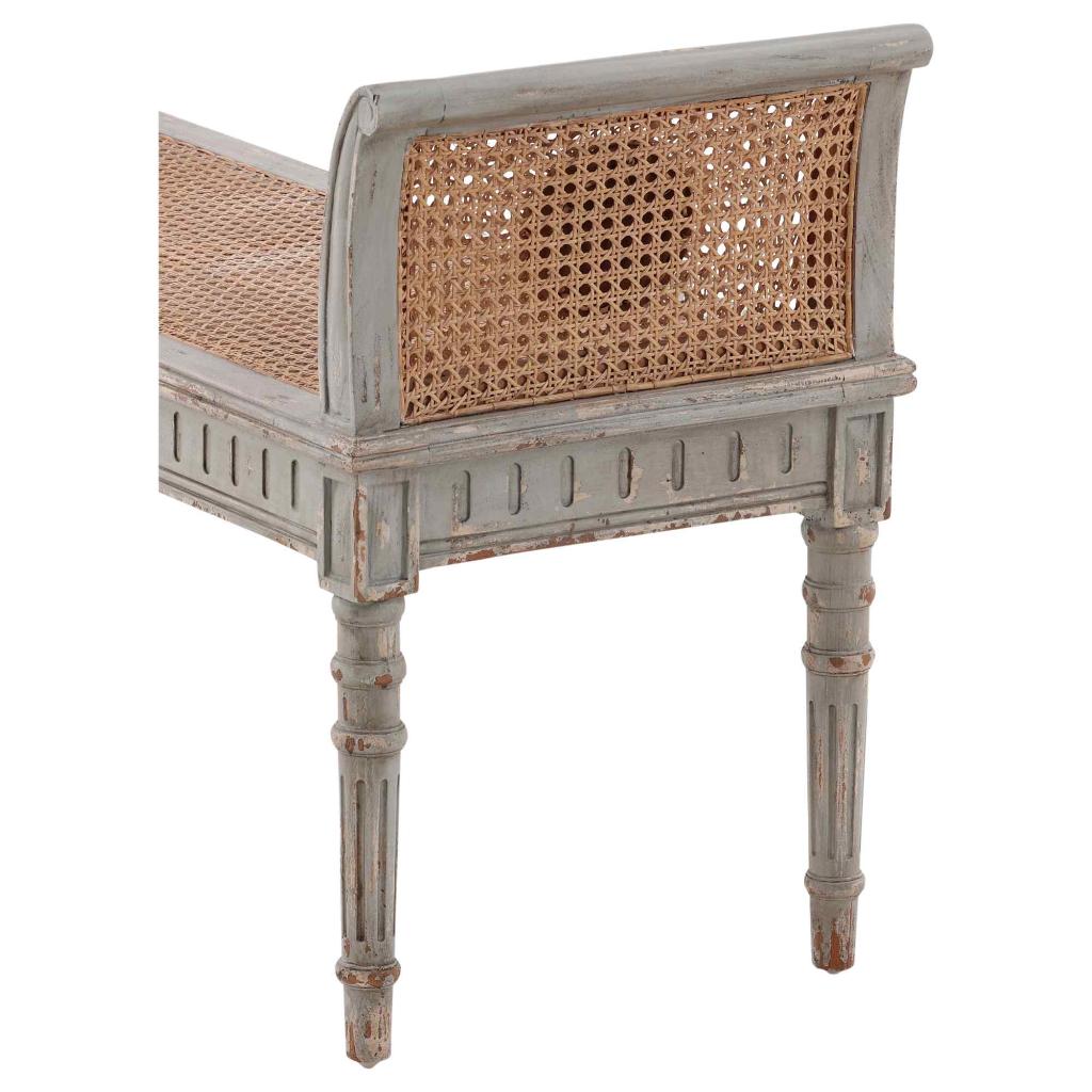 Hand-Carved Arms Bedroom Bench