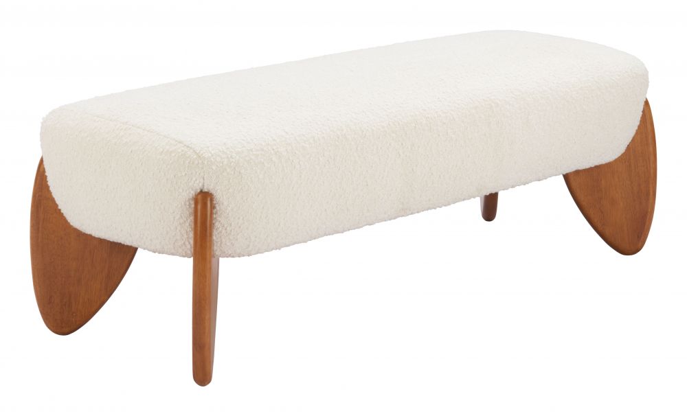 Textured Fabric Bedroom Bench
