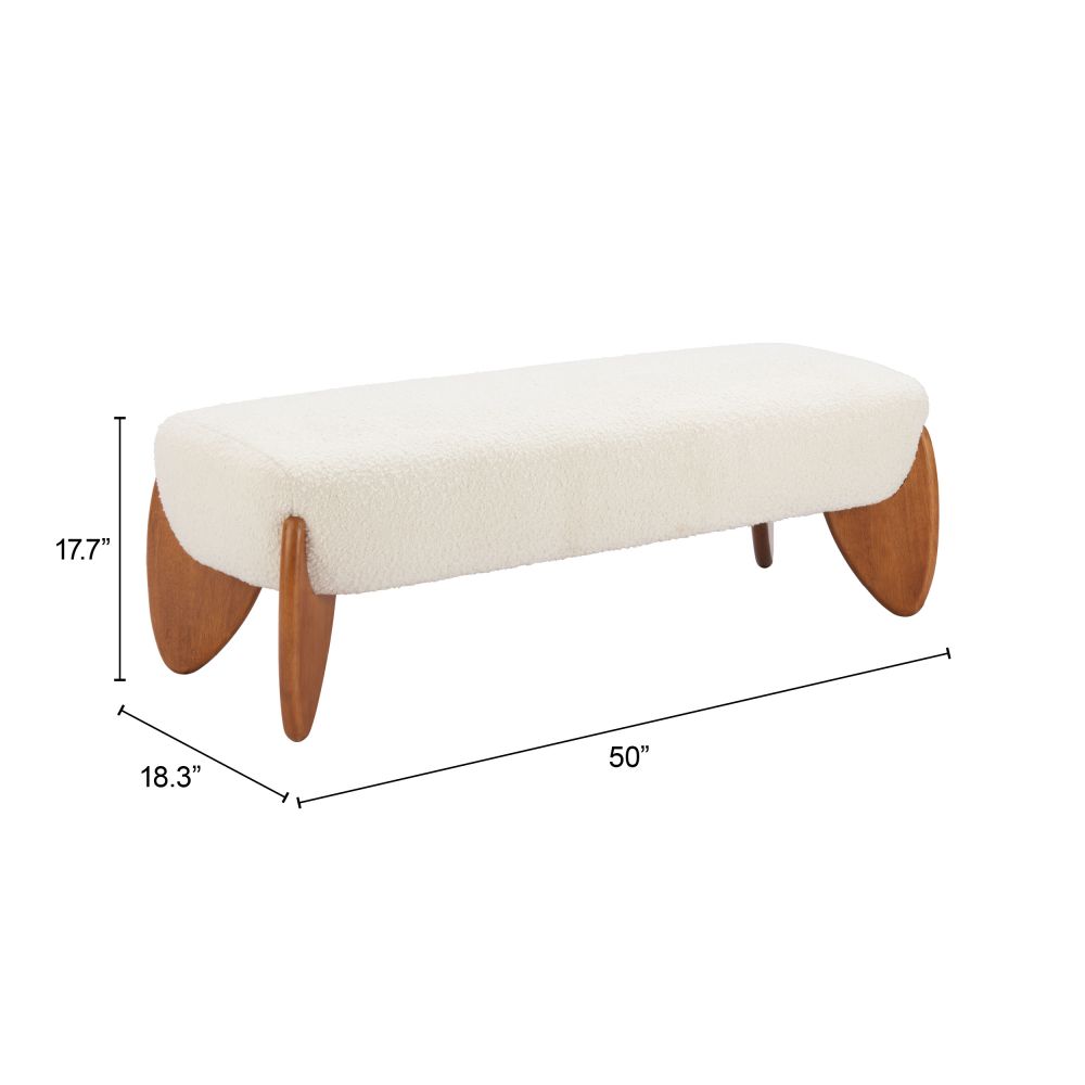 Textured Fabric Bedroom Bench