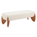 Textured Fabric Bedroom Bench