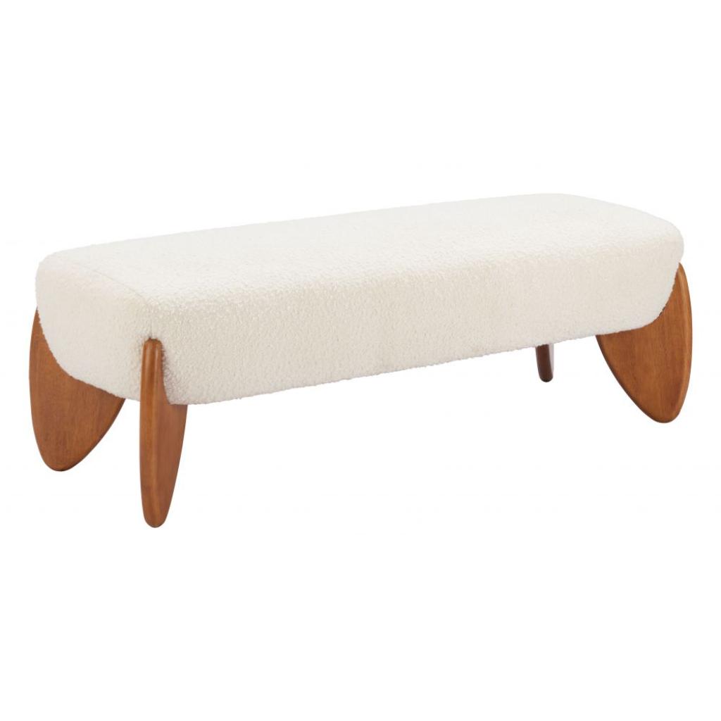 Textured Fabric Bedroom Bench