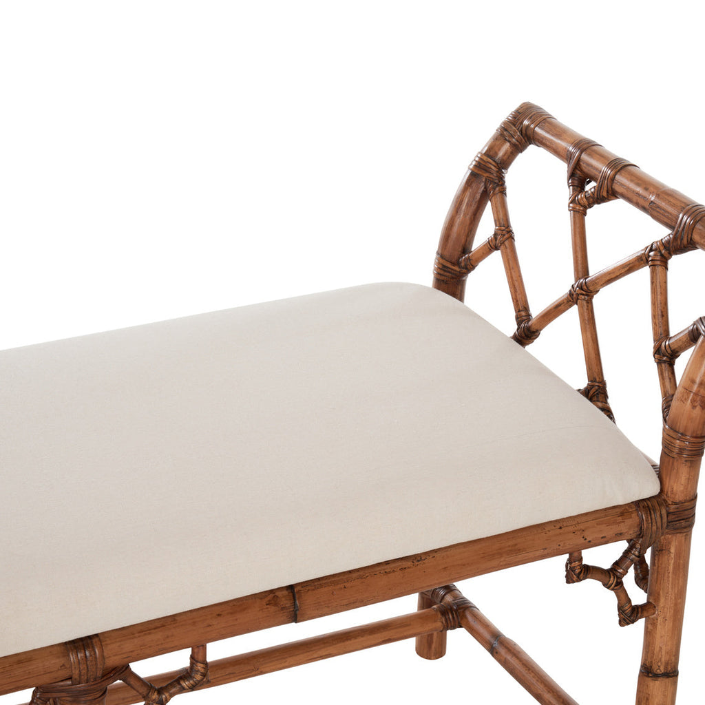 Bamboo Regency Rattan Bedroom Bench