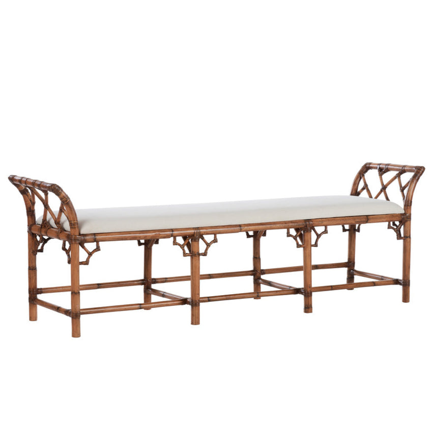 Bamboo Regency Rattan Bedroom Bench