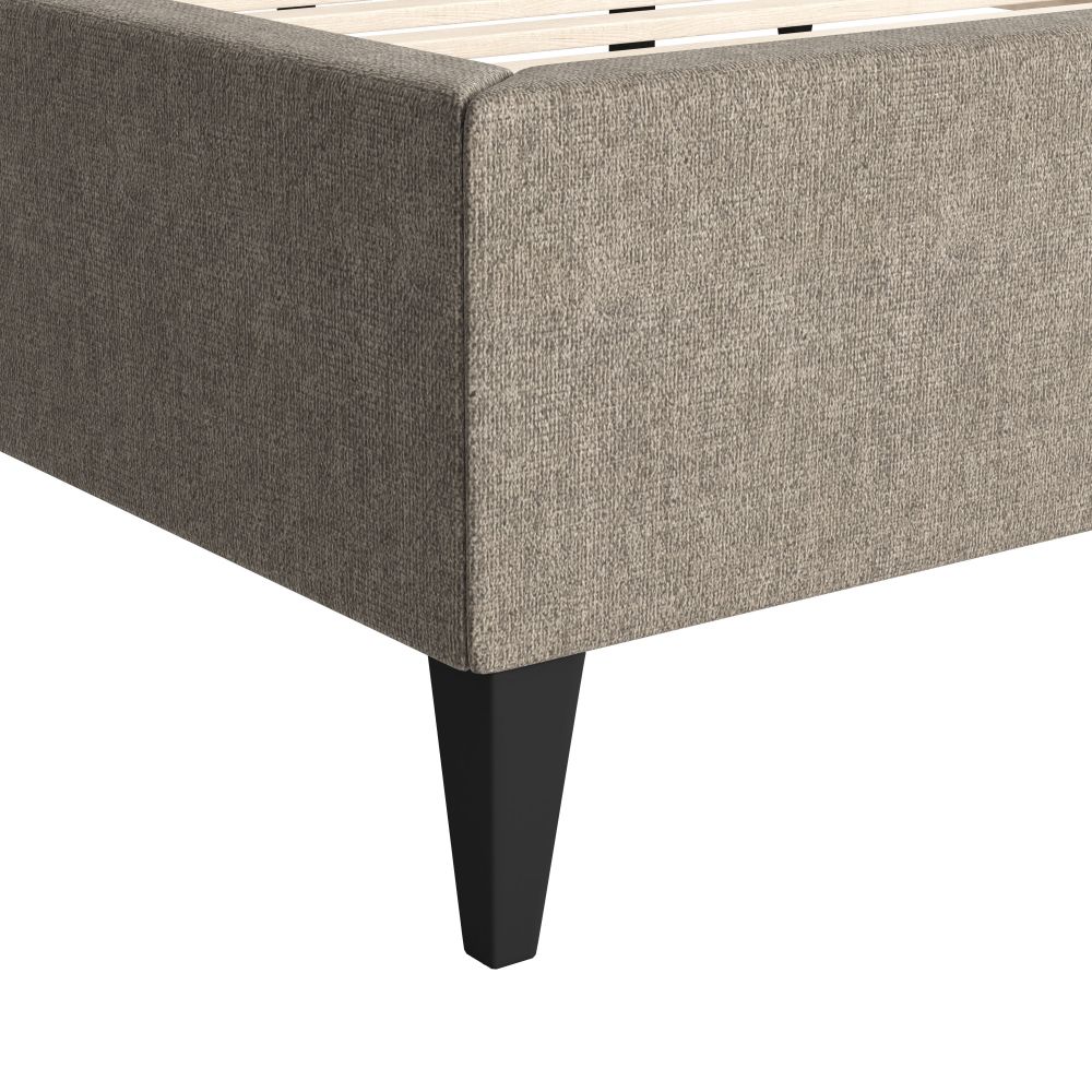 Grey Fabric Bed