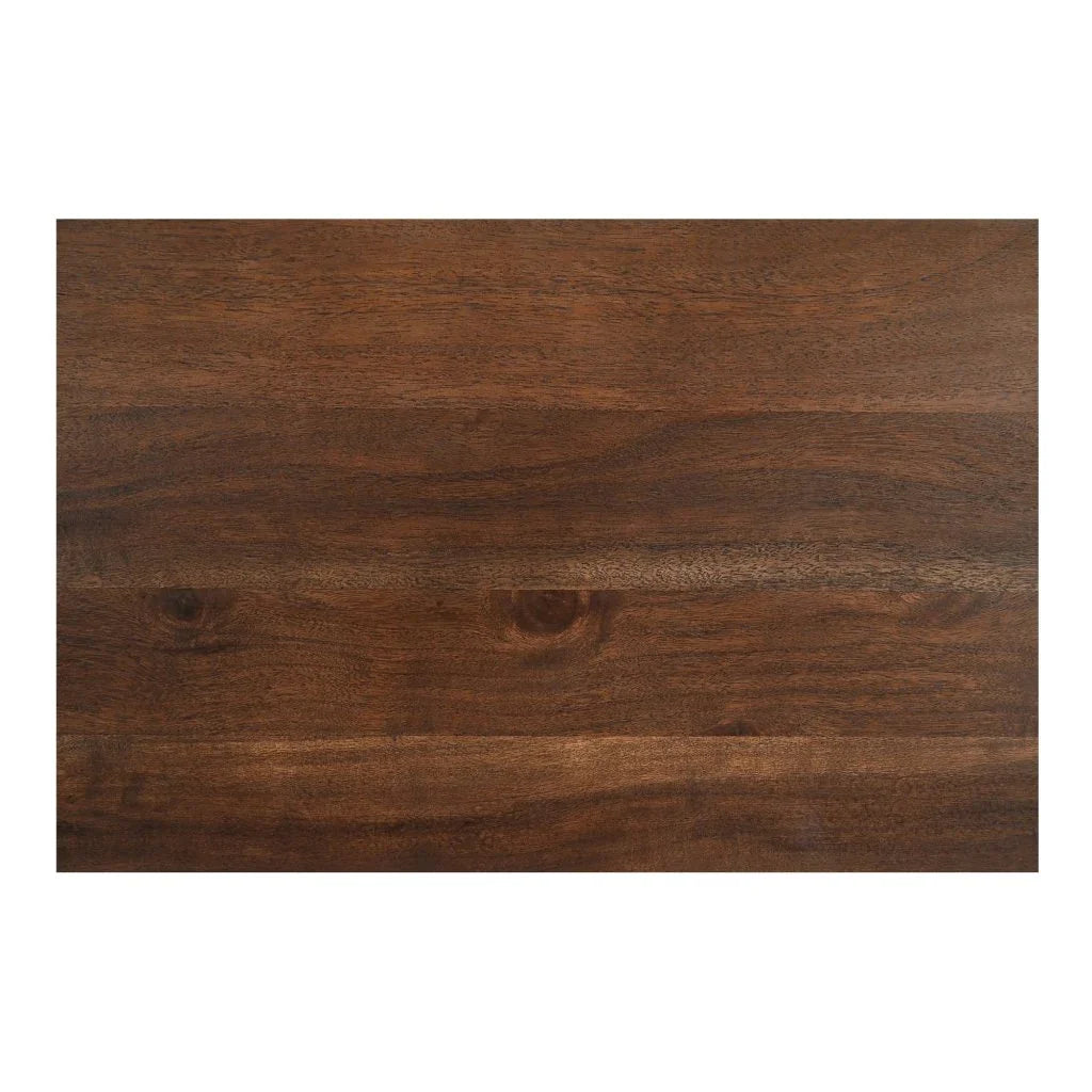 Brown Solid Acacia Wood Media Unit Cabinet