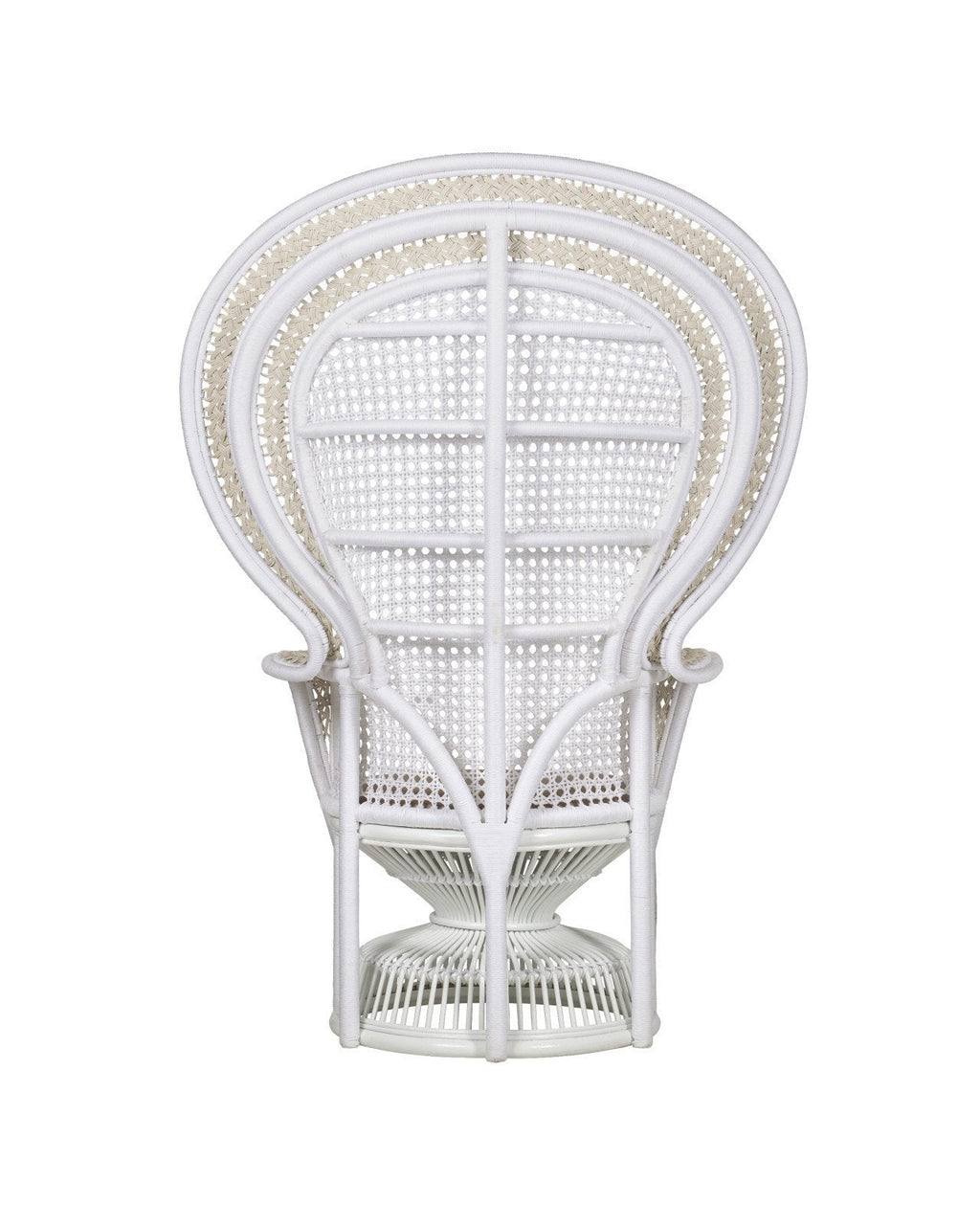 All-weather Wicker White Armchair