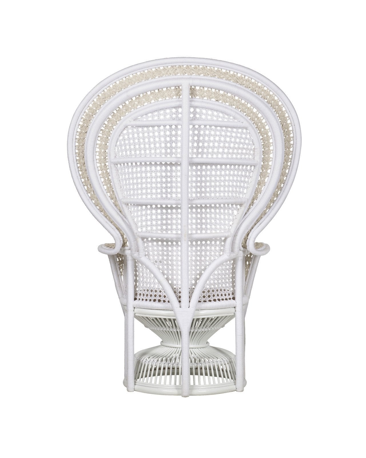 All-weather Wicker White Armchair