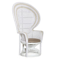 All-weather Wicker White Armchair