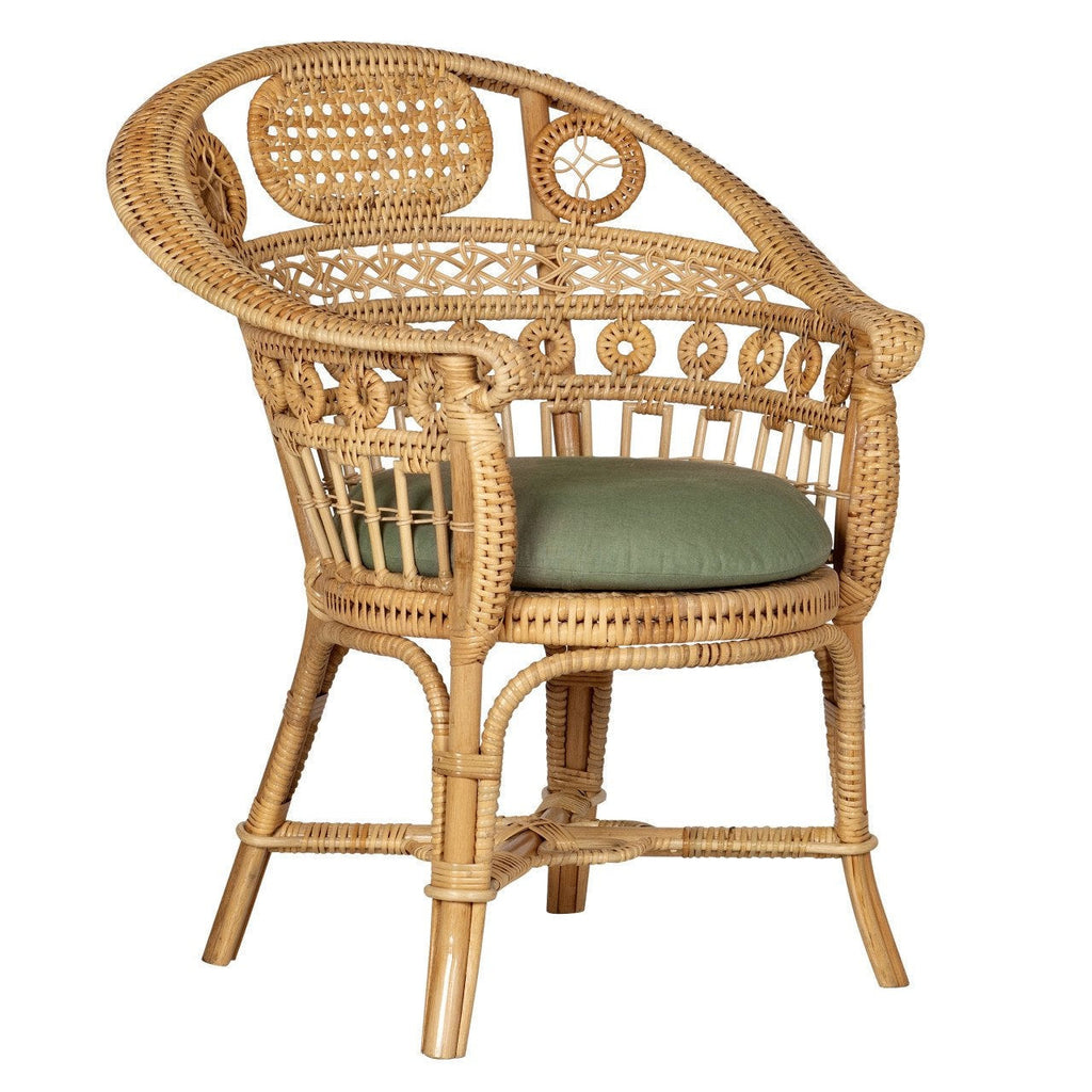 Natural Rattan Armchair