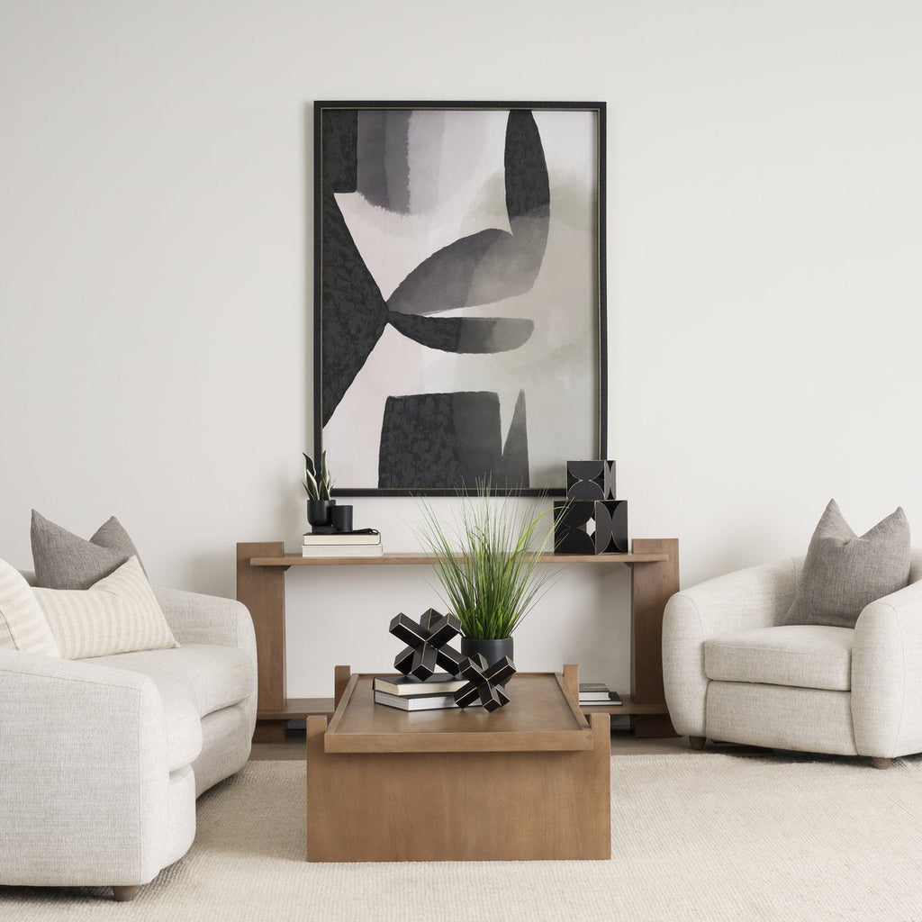 Wooden Rectangular Console Table