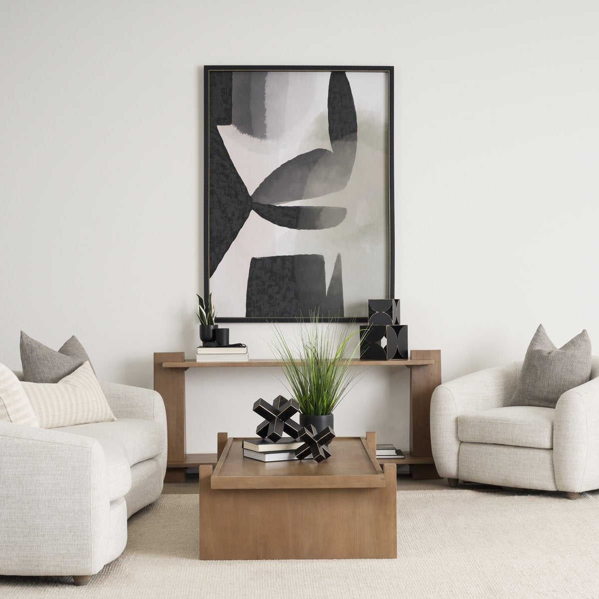Wooden Rectangular Console Table