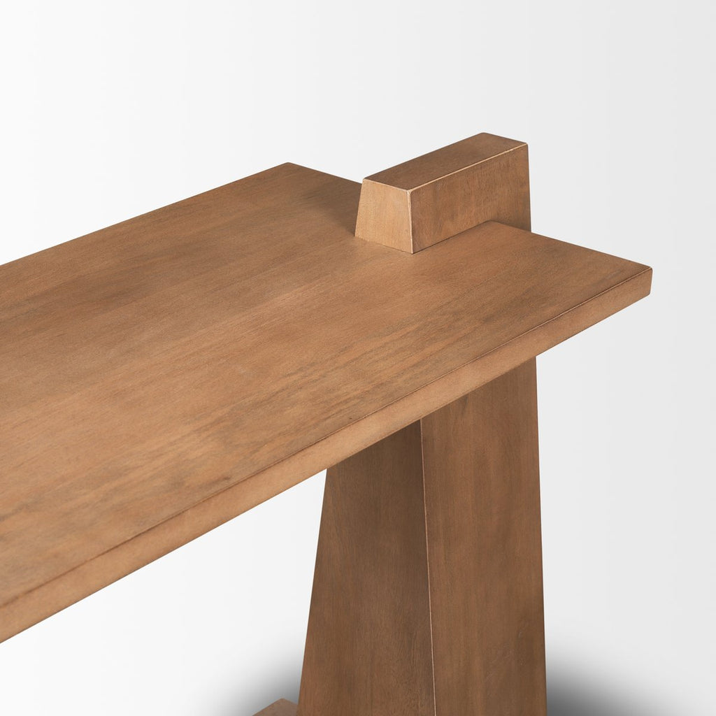 Wooden Rectangular Console Table