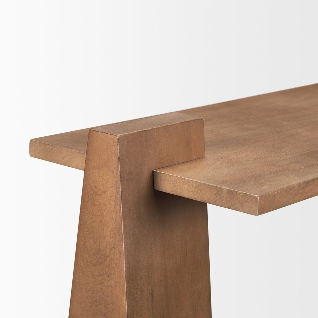 Wooden Rectangular Console Table