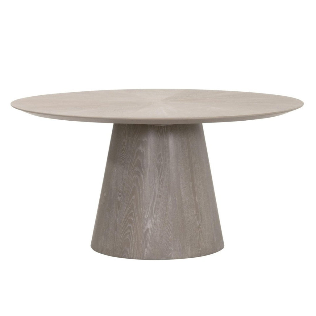 Round Solid Ash Wood Dining Table