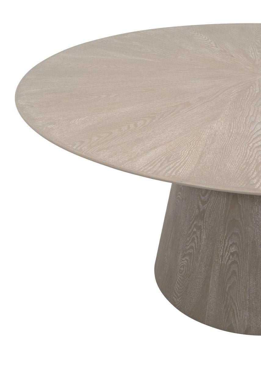 Round Solid Ash Wood Dining Table