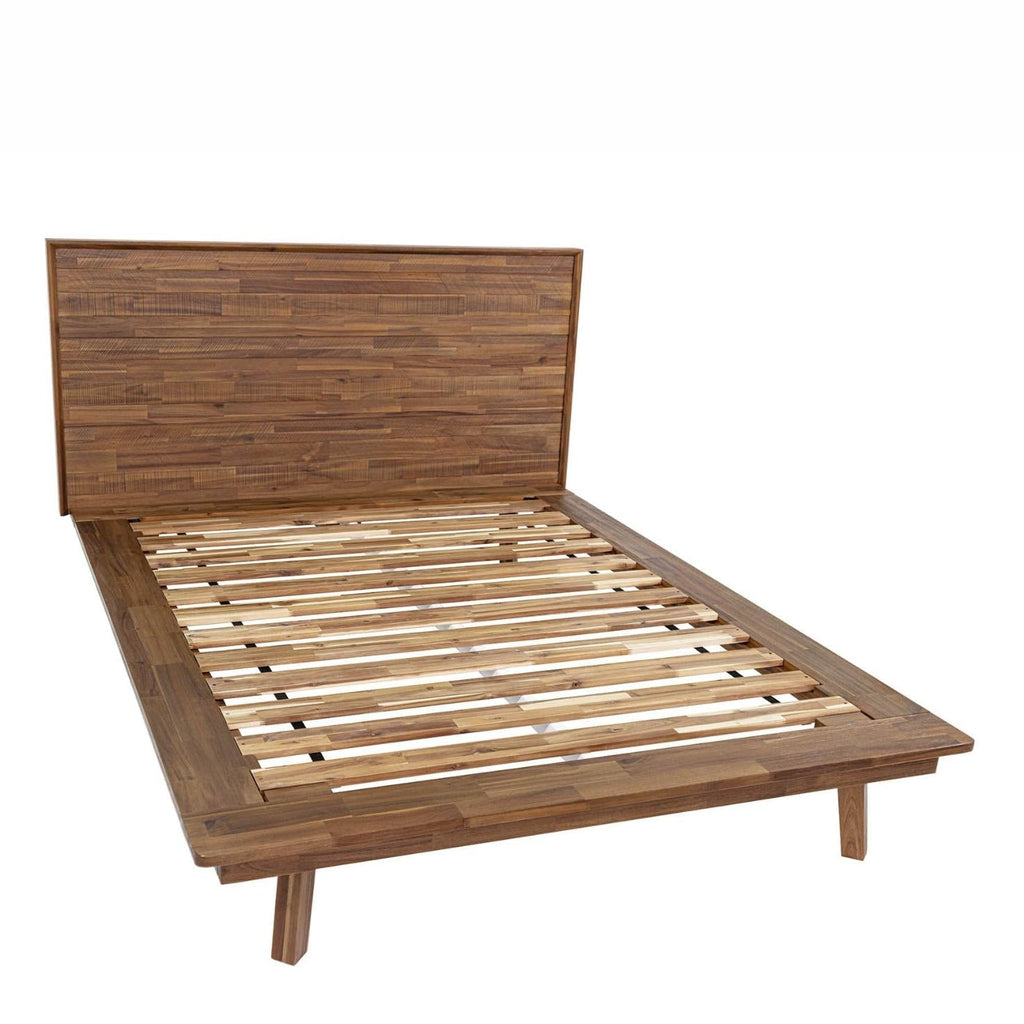 Solid Wooden Brown Bed