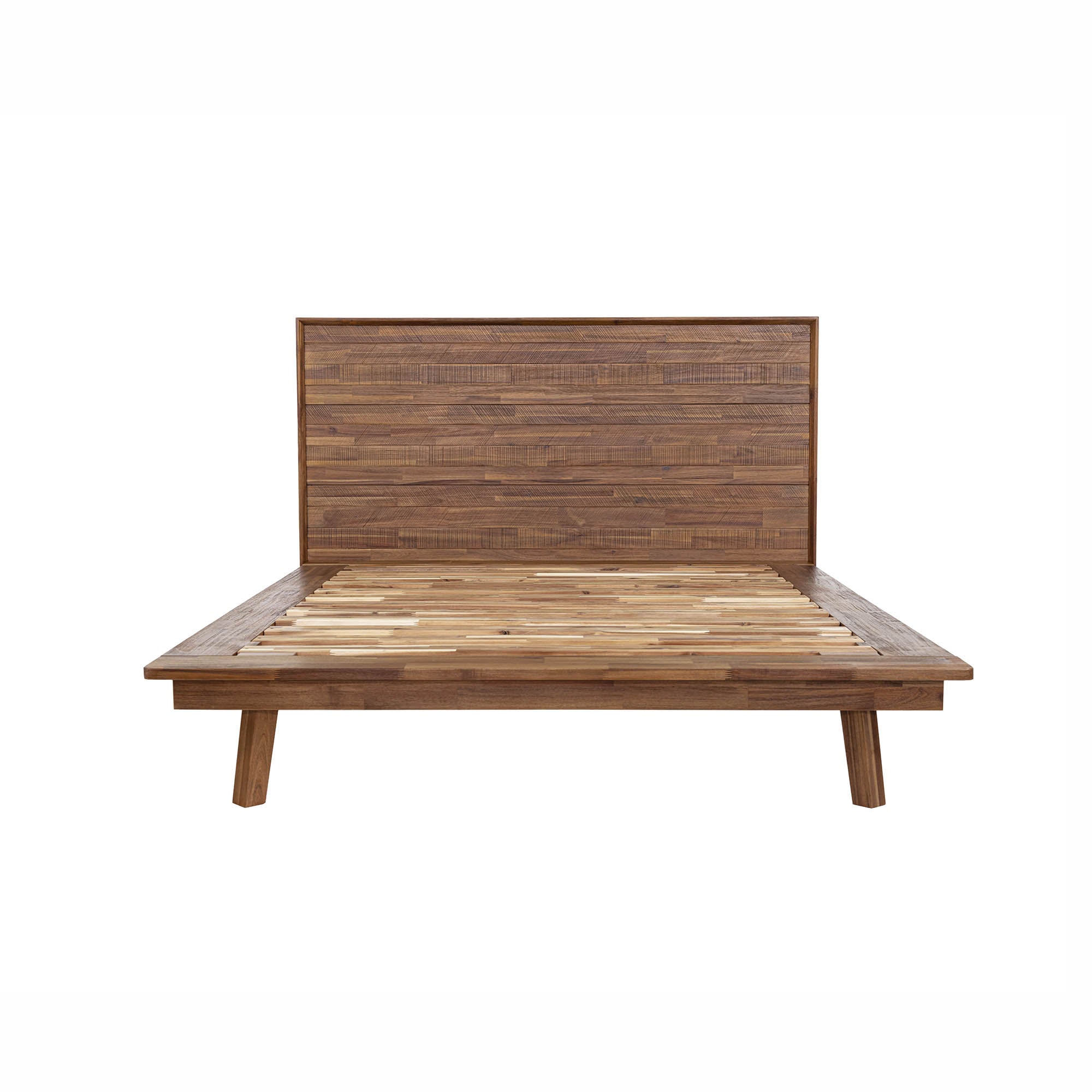 Solid Wooden Brown Bed