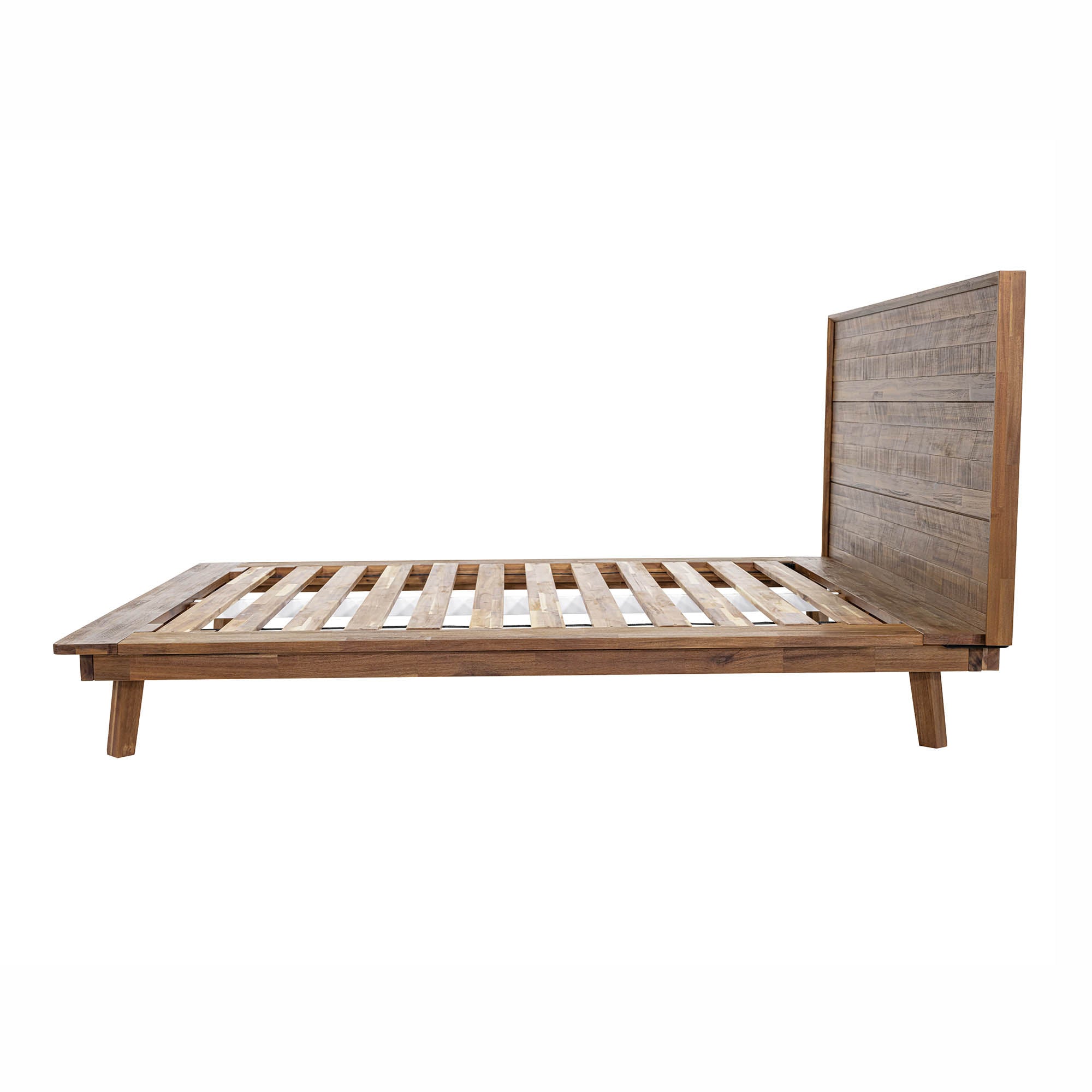 Solid Wooden Brown Bed