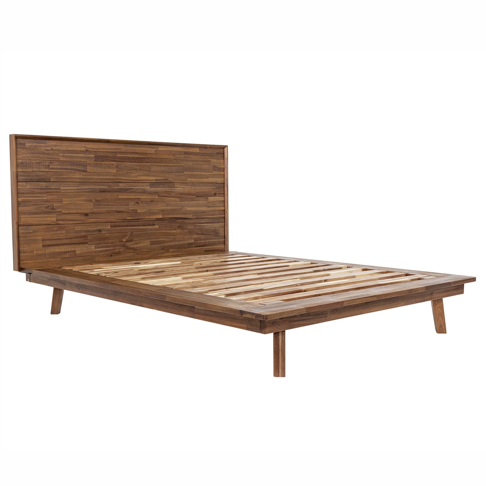 Solid Wooden Brown Bed
