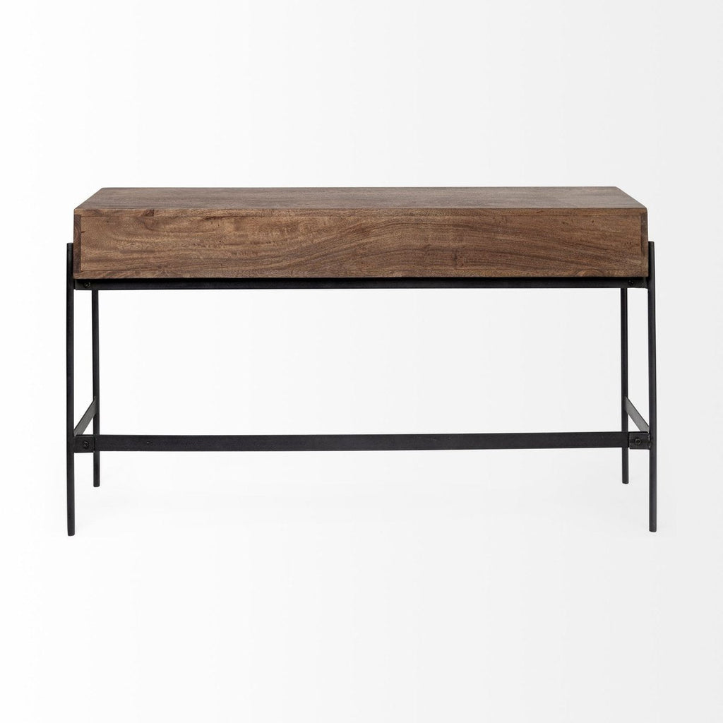 Four Drawers Wood Console Table